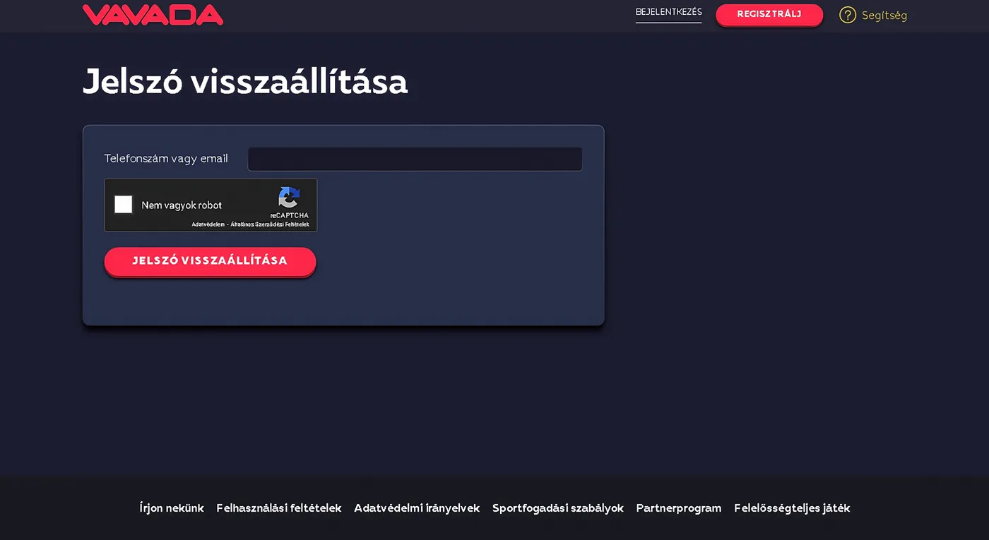 Vavada login mobiltelefonról